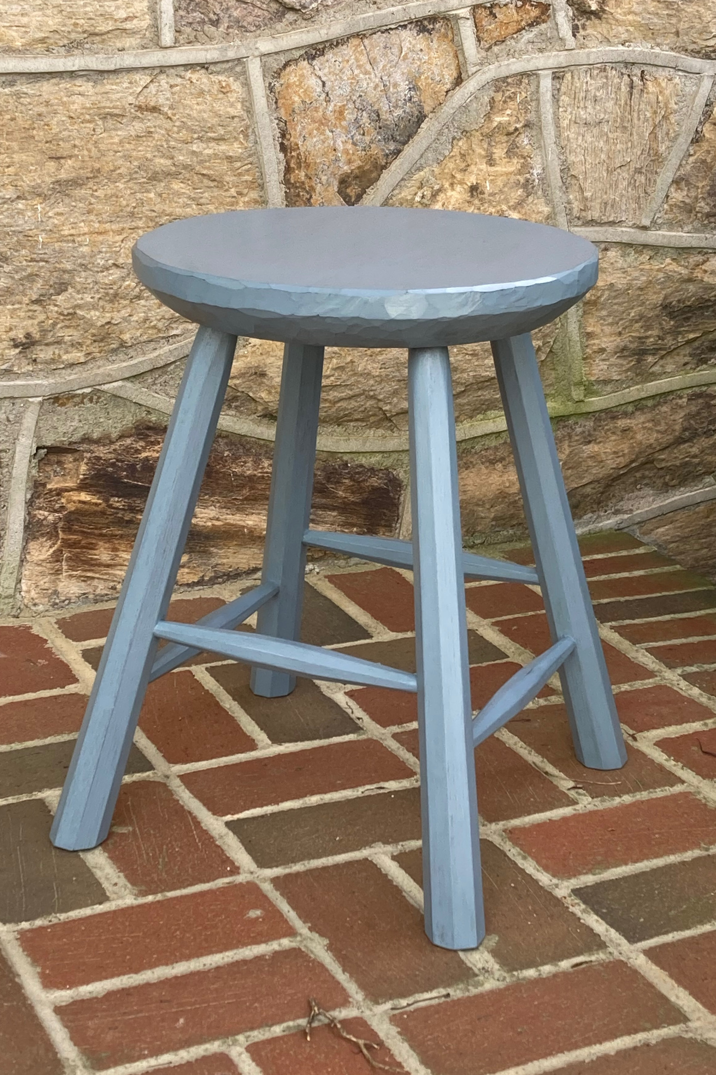 Carved-Edge Stool